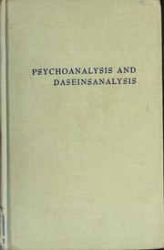 Cover of: Psychoanalysis and daseinsanalysis by Medard Boss