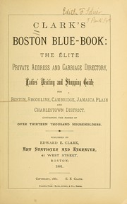 Clark's Boston blue book