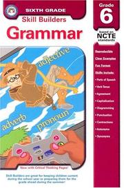 Cover of: Skill Builders Grammar: Grade 6 (Skillbuilders)