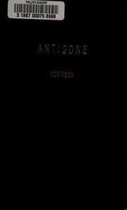 Cover of: The Antigone. by Sophocles