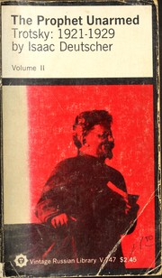 Cover of: The Prophet Unarmed by Isaac Deutscher