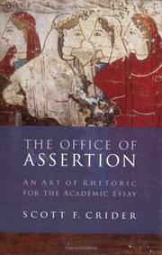 Cover of: Office Of Assertion by Scott F. Crider