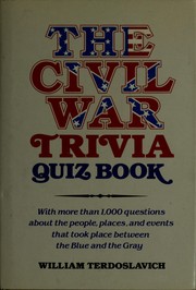 Cover of: The Civil War trivia quiz book
