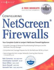 Cover of: Configuring Netscreen Firewalls