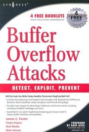 Cover of: Buffer Overflow Attacks