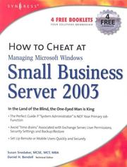 Cover of: How to Cheat at Managing Microsoft Windows Small Business Server 2003