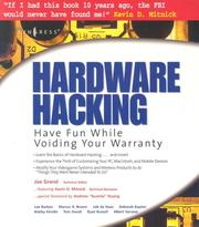 Cover of: Hardware Hacking: Have Fun While Voiding Your Warranty