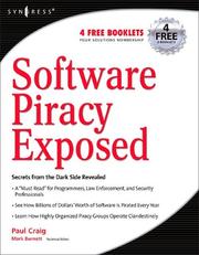 Cover of: Software Piracy Exposed by Paul Craig