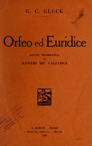 Cover of: Orfeo ed Euridice: azione drammatica