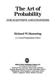 Cover of: The art of probability--for scientists and engineers by Richard Hamming