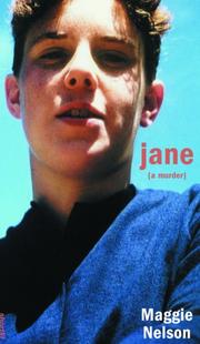 Cover of: Jane: a murder in poems.