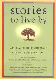 Cover of: Stories to live by by edited by James O'Reilly, Sean O'Reilly, Larry Habegger.