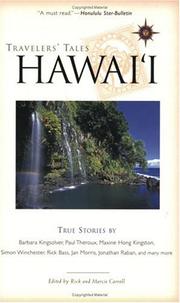 Cover of: Travelers' Tales Hawai'i by 