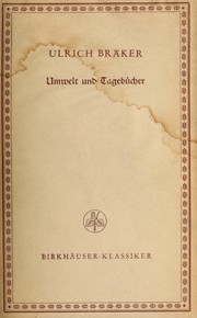 Cover of: Umwelt und Tagebücher