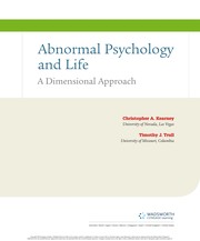 Cover of: Abnormal psychology and Life: a dimensional approach