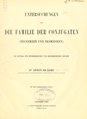 Cover of: Untersuchungen Über die Familie der Conjugaten (Zygnemeen und Desmidieen)