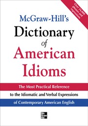 Cover of: McGraw-Hill's dictionary of American idioms and phrasal verbs by Richard A. Spears