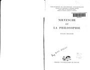Cover of: Nietzsche et la philosophie by Gilles Deleuze