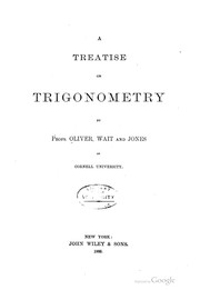 Cover of: A treatise on trigonometry. by James Edward Oliver