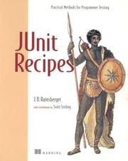 Cover of: JUnit recipes by J. B. Rainsberger