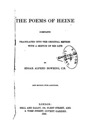 Cover of: The poems of Heine: complete