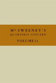 Cover of: McSweeney's Issue 24 (Mcsweeney's Quarterly Concern)