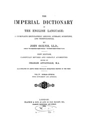 Cover of: The Imperial dictionary, on the basis of Webster's English dictionary by John Ogilvie