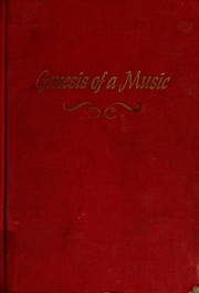 Cover of: Genesis of a music by Harry Partch