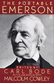 Cover of: The portable Emerson. by Ralph Waldo Emerson