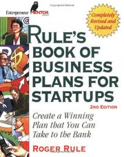 Cover of: Rule's book of business plans II: creating a winning plan that you can take to the bank