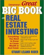 Cover of: The big book on real estate investment by Stuart Leland Rider