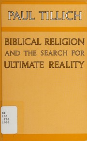 Cover of: Biblical religion and the search for ultimate reality