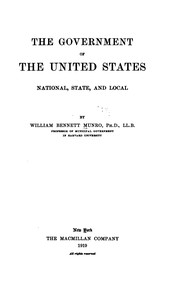 Cover of: The Government of the United States: National, State, and Local by William Henry Bennett