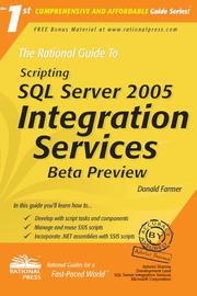 Cover of: The Rational Guide to Scripting SQL Server 2005 Integration Services Beta Preview (Rational Guides)