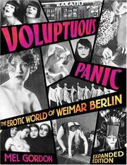 Cover of: Voluptuous Panic: The Erotic World of Weimar Berlin