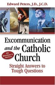 Cover of: Excommunication and the Catholic Church