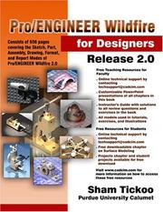 Cover of: Pro/ENGINEER Wildfire for Designers Release 2.0