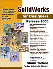 Cover of: SolidWorks for Designers Release 2005