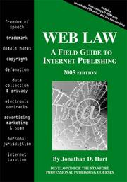 Cover of: Web Law 2005: A Field Guide to Internet Publishing