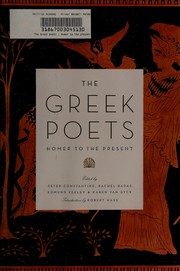 Cover of: The Greek poets: Homer to the present