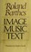 Cover of: Image, music, text