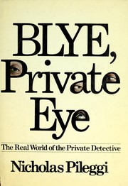 Cover of: Blye, private eye