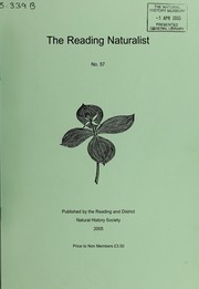Cover of: Reading Naturalist. Reading by Reading Natural History Society
