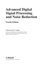 Cover of: Advanced digital signal processing and noise reduction by Saeed V. Vaseghi