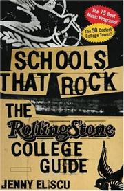 Cover of: Schools that rock by Jenny Eliscu