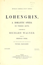 Cover of: Lohengrin by Richard Wagner