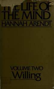 Cover of: Willing by Hannah Arendt