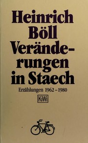 Cover of: Veränderungen in Staech: Erzählungen 1962-1980.