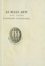 Cover of: Le belle arti