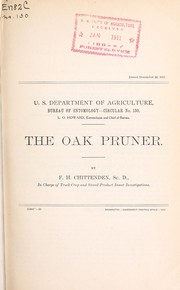 Cover of: The oak pruner: (Elaphidion villosum Fab.)